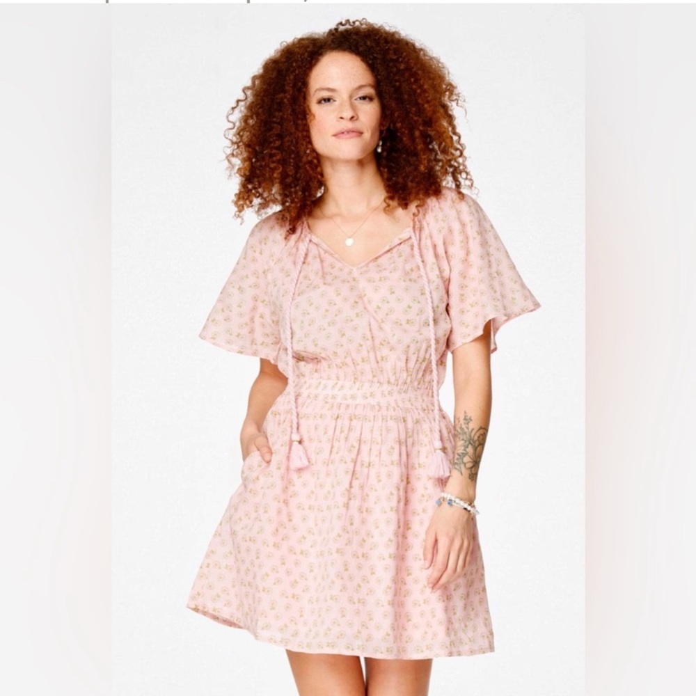 Roller Rabbit Fae Dulcita Mini Dress Pink Floral sz XS